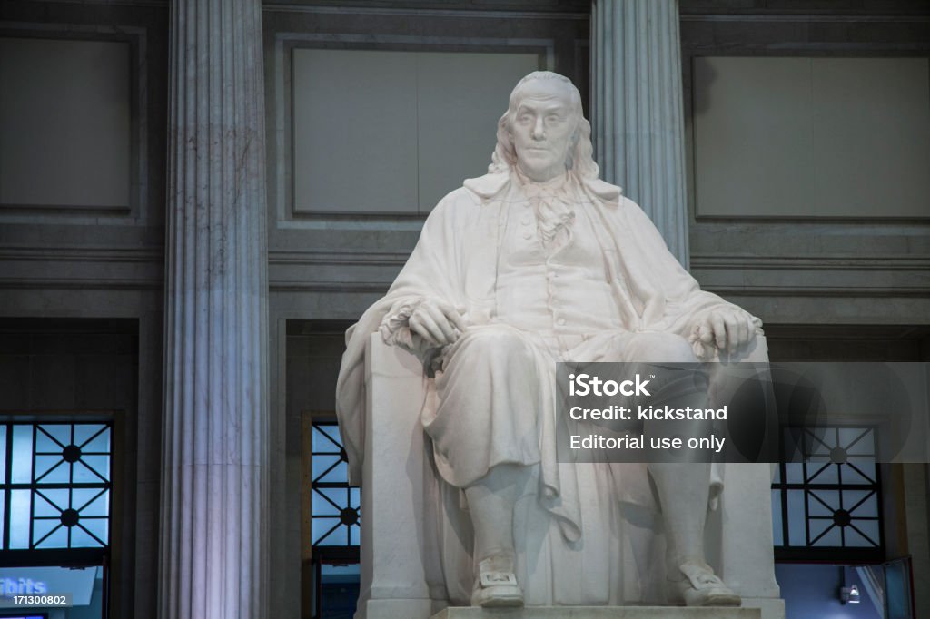 Statua di Benjamin Franklin - Foto stock royalty-free di Benjamin Franklin