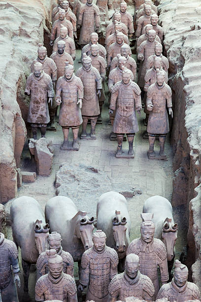 istock Burried Terracotta Warriors in Xi'an, China 171300821