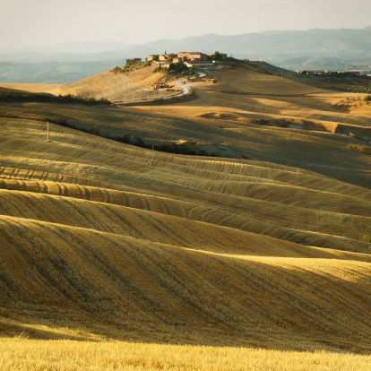 TuscanyItaly- view of the Val d'Orcia in the Chianti Region