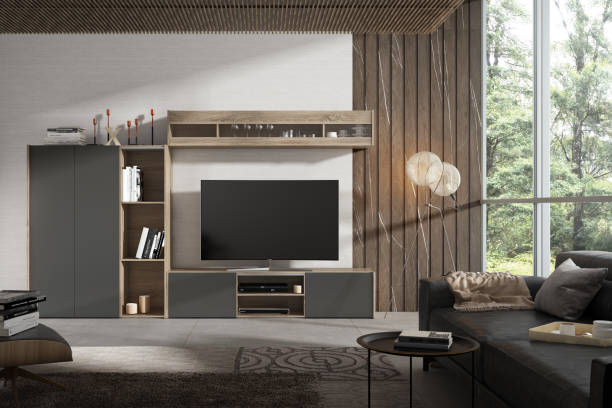 istock Nice minimalist livingroom with modern fornitures. 1713014820
