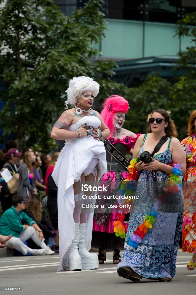 Desfile del orgullo Gay Street Seattle y Festival - Foto de stock de Adulto libre de derechos