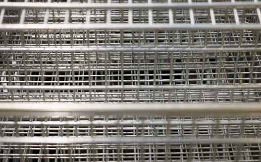 Stainless steel cage background