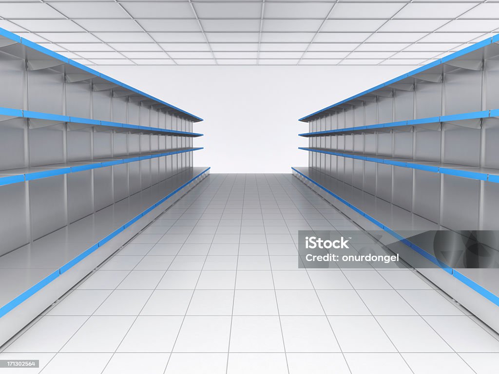 쇼핑 선반 - 로열티 프리 바닥재 스톡 사진