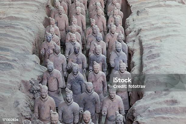 Burried Cerâmica De Terracota Guerreiros Em Xian China - Fotografias de stock e mais imagens de Cerâmica de Terracota