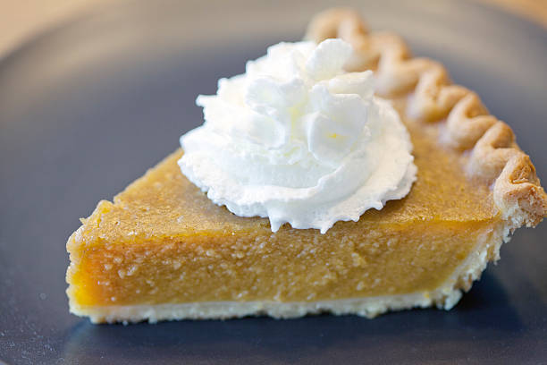 istock Pumpkin Pie Slice Close Up with Whipped Cream 171303585
