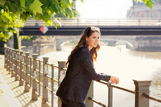 istock Beautiful woman overlooking river 171303850