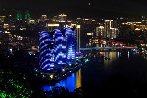 Night city view of Chongqing