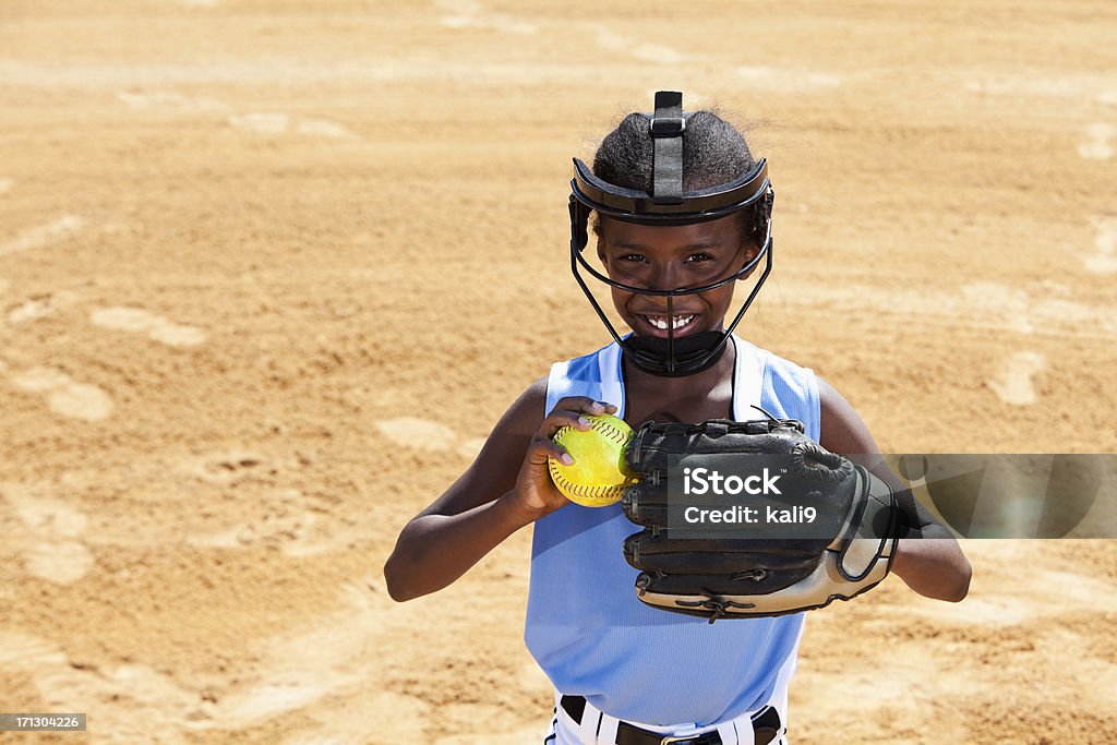 Zawodnik softballu - Zbiór zdjęć royalty-free (Softball)