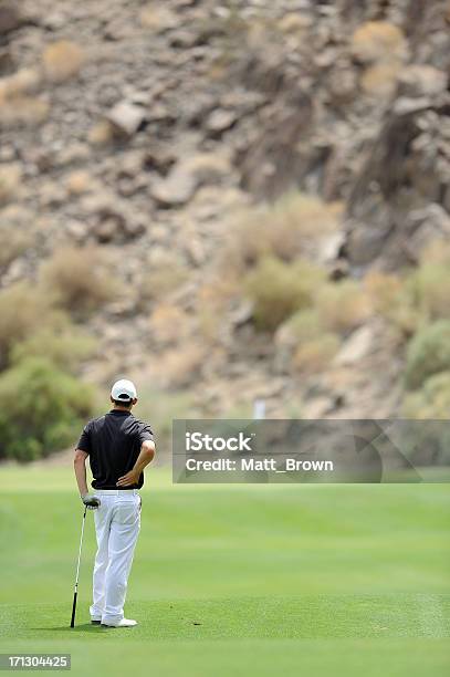 Foto de Jogador De Golfe Tacada e mais fotos de stock de Adulto - Adulto, Atividade, Azul