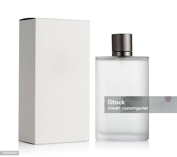 Botella De Perfume Y Caja Foto de stock y más banco de imágenes de Perfume - Perfume, Caja, Botella