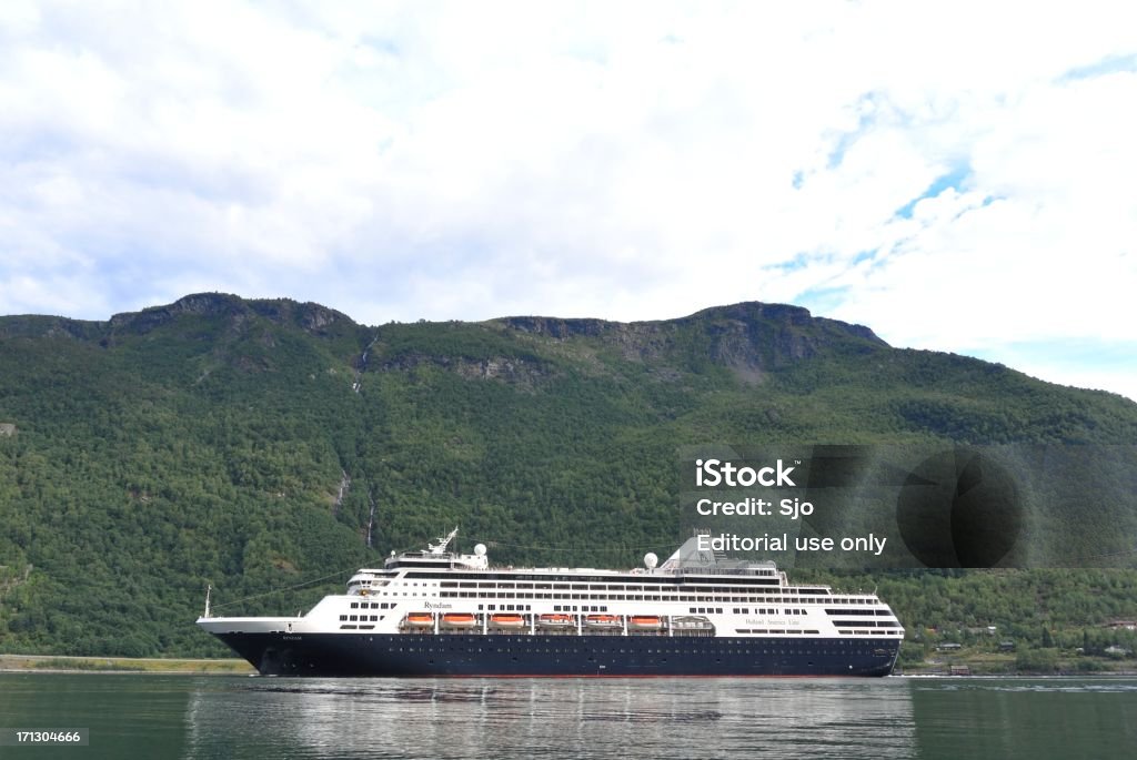 MS Ryndam. - Lizenzfrei Aurlandsfjord Stock-Foto