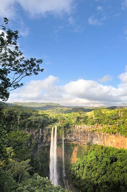 Mauritius Chamarel Waterfall Valley stock photo