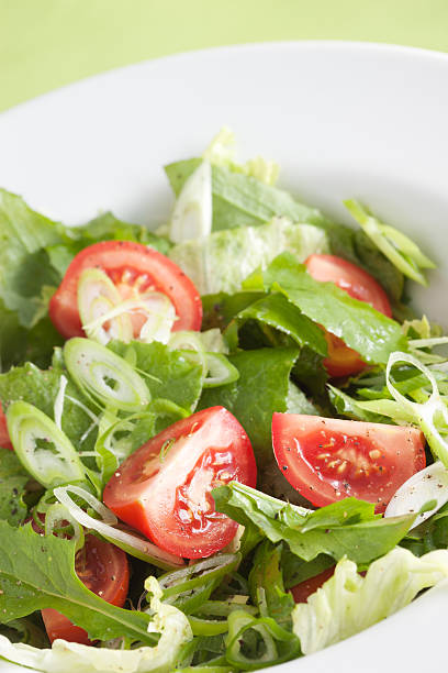 Salad with tomatoes stock photo