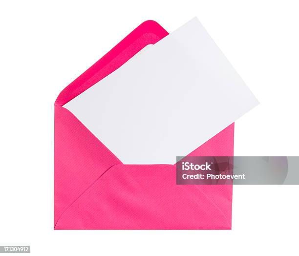 Envelope - Fotografias de stock e mais imagens de Envelope - Envelope, Cor de rosa, Branco
