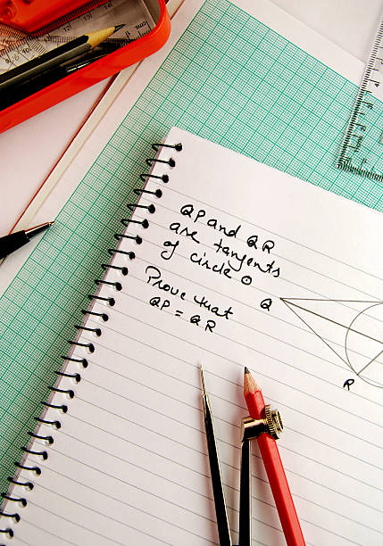 geometria - mathematical symbol mathematics pencil sharp imagens e fotografias de stock