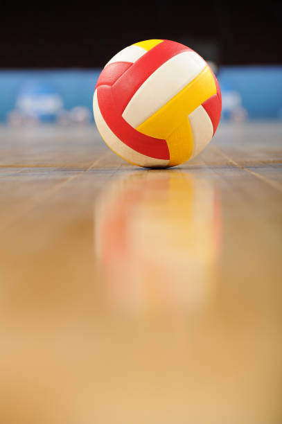 istock Volleyball in an empty gym 171304923