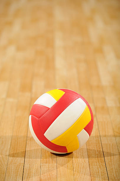 istock Volleyball in an empty gym 171304927