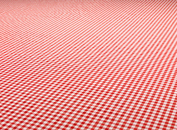checkered obrus (kliknij na, aby uzyskać więcej informacji - plaid still life tablecloth dinner zdjęcia i obrazy z banku zdjęć