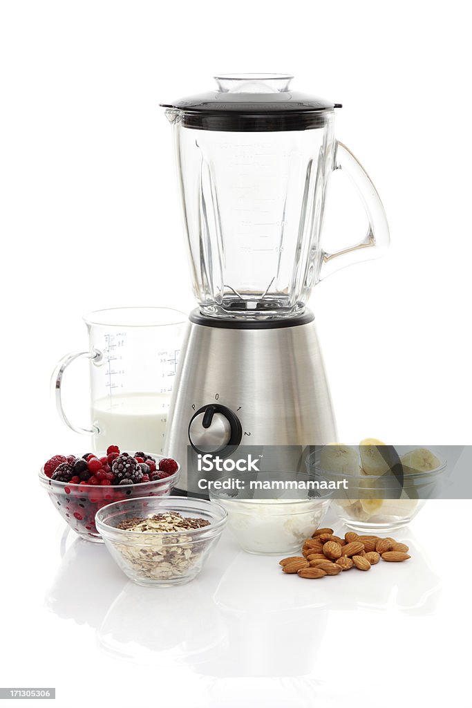 Liquidificador com ingredientes de Fitness com Shake - Royalty-free Liquidificador Foto de stock