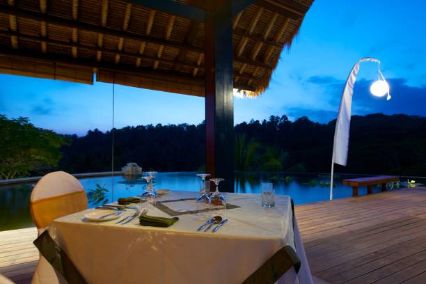 istock Romantic Dinner at fine tropical resort 171305467
