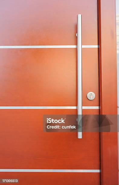 Red Door Detail Stock Photo - Download Image Now - Architectural Feature, Architecture, Building Entrance