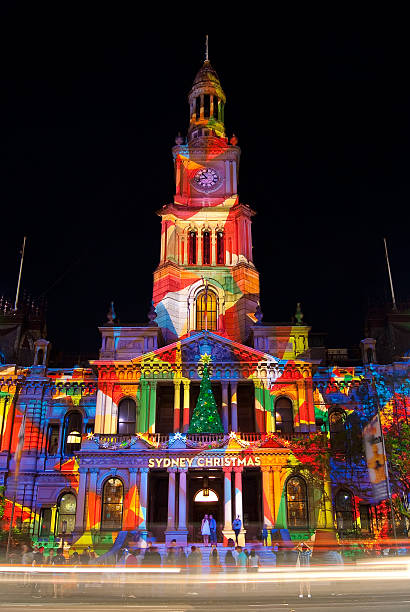 istock Sydney Town Hall - Christmas Projections 171305634