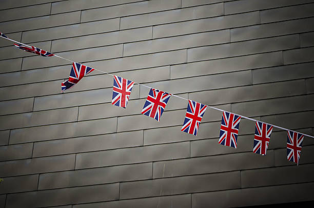 istock union jack in row against building facade 171305682