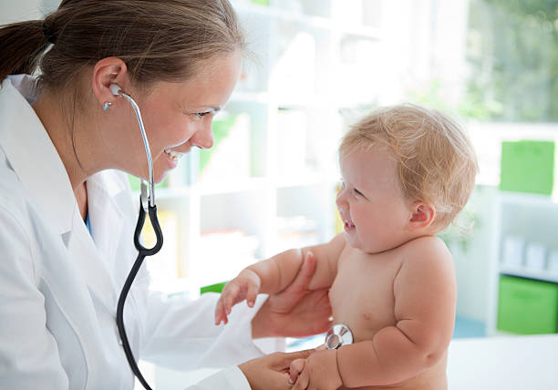 istock Cute baby at doctor's office. 171305711