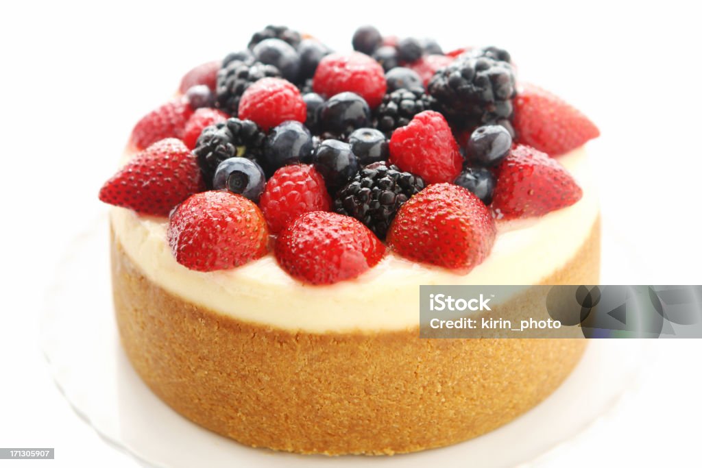 치즈케이크 - 로열티 프리 딸기 치즈케이크 스톡 사진