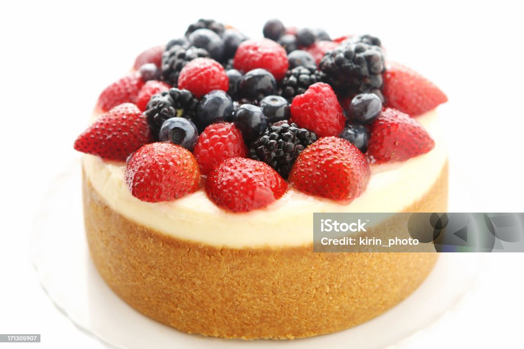 Bolo de Queijo - Royalty-free Bolo de Queijo de Morango Foto de stock