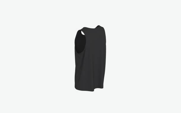 istock Black sleeveless t-shirt 3d image 1713062599