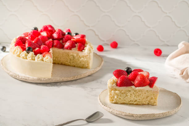 istock Pastel de Tres Leches, Three Milk Cake latin America bakery with strawberries 1713063788