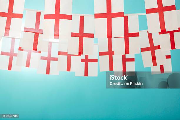 Foto de Saint Georges Bandeira Inglesa Comemorativo Bunting e mais fotos de stock de Bandeirinha