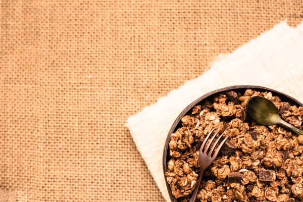 istock Fiber-rich whole grains suitable for a healthy diet, copy space. 1713067609