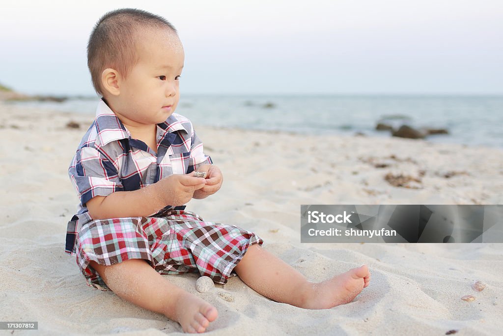 Baby's Meer - Lizenzfrei Kleinstkind Stock-Foto