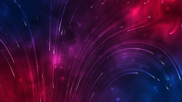 istock Abstract blurred particle lines background in pink colors 1713079778