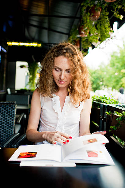 istock Midadult Woman reading Menu in a restaurant 171308090