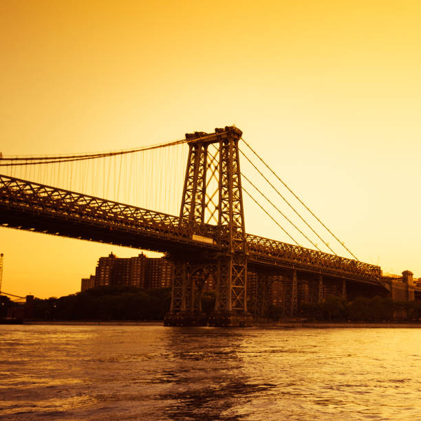 istock Williamsburg Bridge  in Manhattan at sunset - NYC 171308105