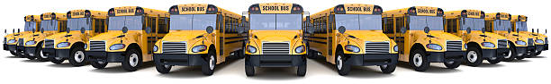 School Buses stock photo