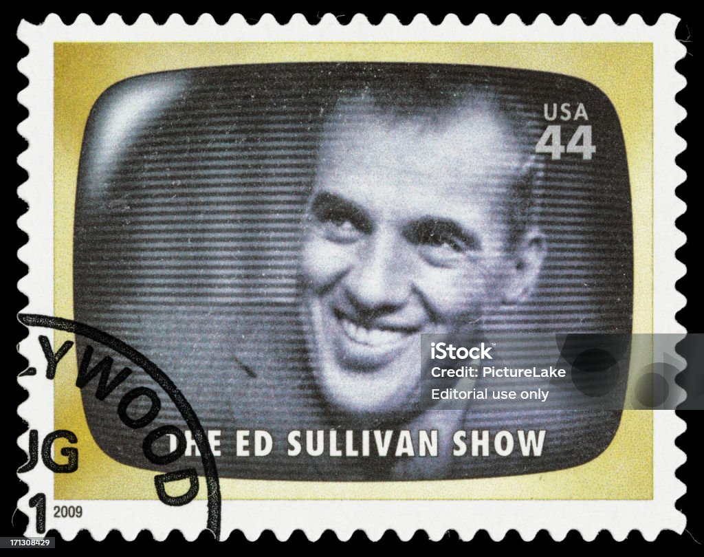 미국 Ed Sullivan 보여주다 우표 - 로열티 프리 Television Show 스톡 사진