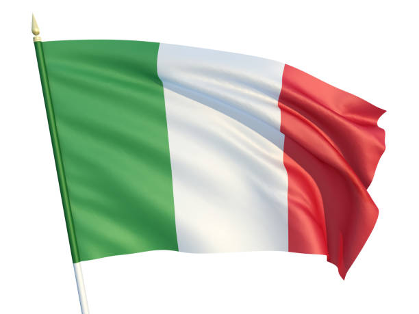 Italian Flag stock photo