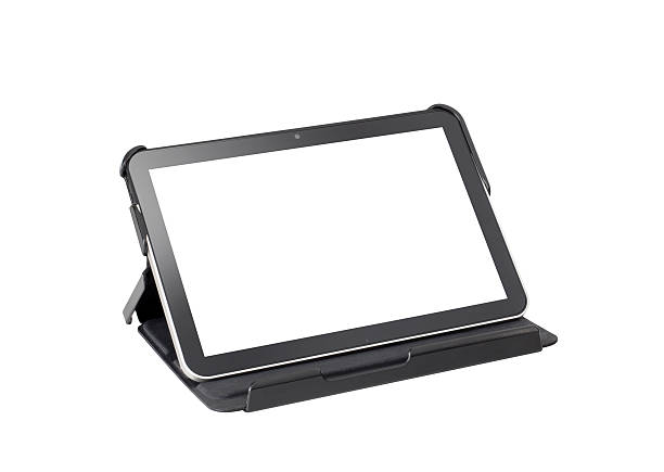 tableta digital clipping path (borde de corte) - digital tablet note pad business cloud computing fotografías e imágenes de stock
