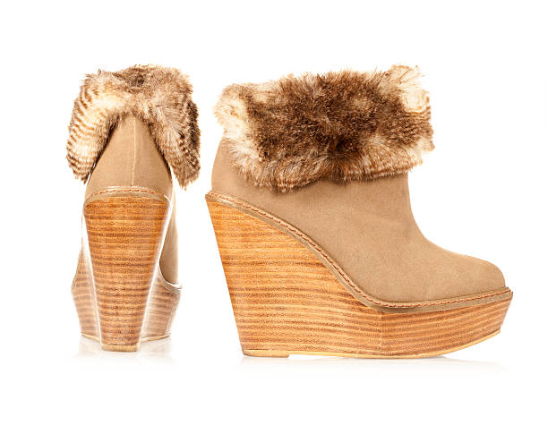 istock Fancy high heels ankle boots in wedge style 171309871