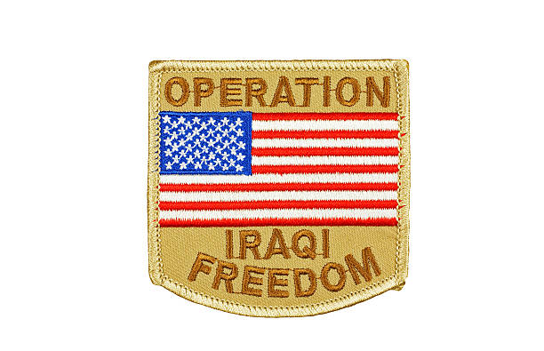 operation irakischen freiheit-aufnäher - air force military insignia us military stock-fotos und bilder