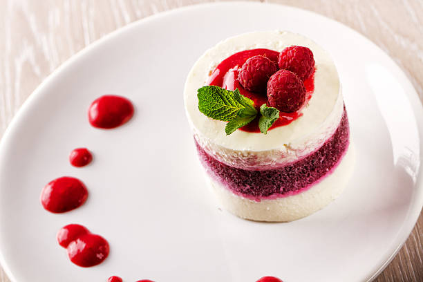 istock Delicious panna cotta with berries. 171310006