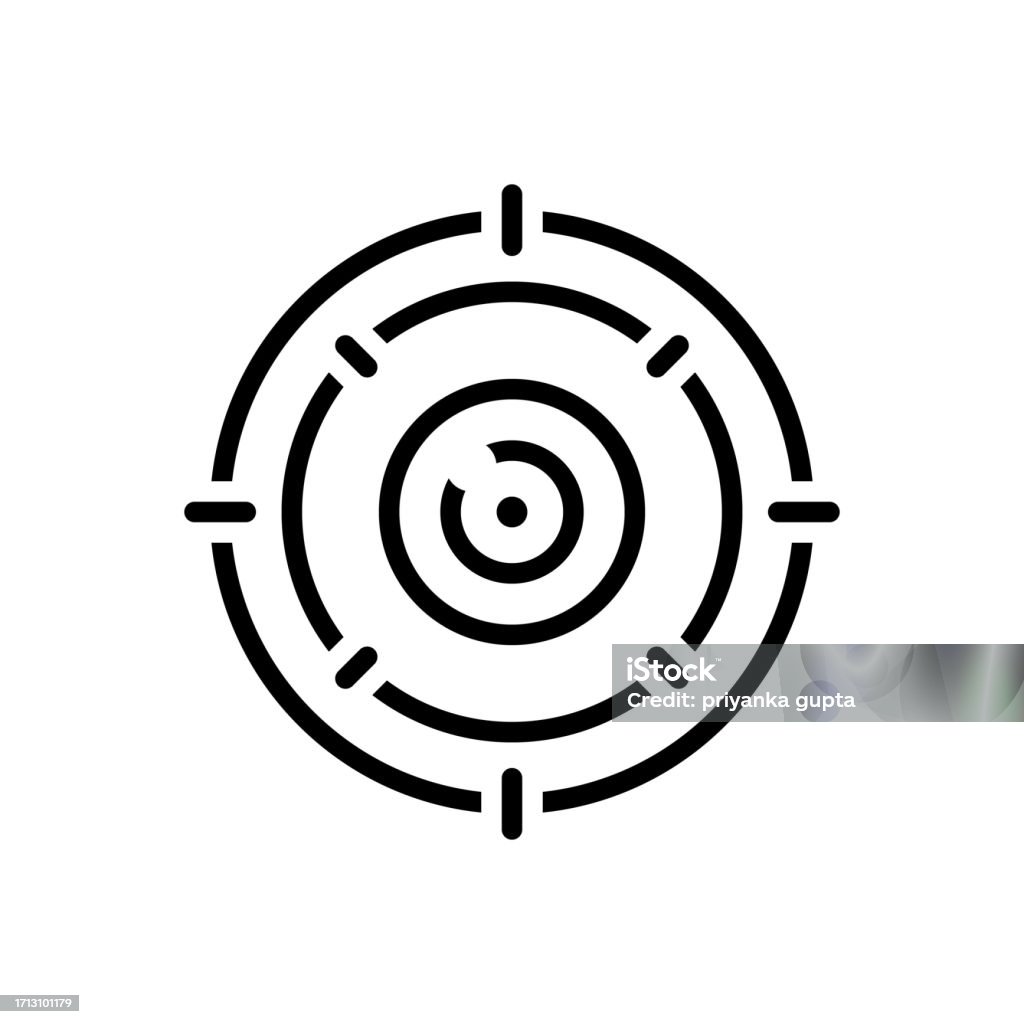 Aimed Target Stock Illustration - Download Image Now - Accuracy ...