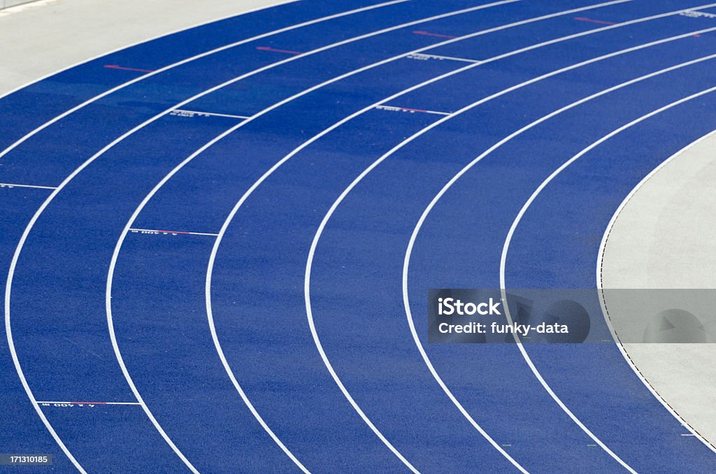 Leere athletics track - Lizenzfrei Laufbahn Stock-Foto