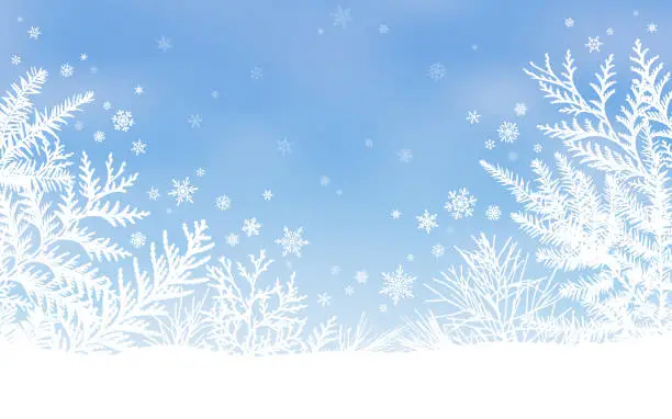 Vector illustration of Winter Holiday Background