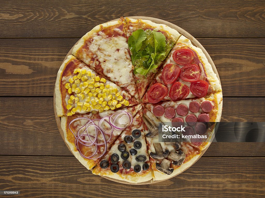 혼합됨 Pizza - 로열티 프리 피자 스톡 사진