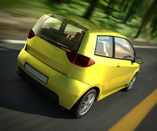 istock Car driving forest road - clipping path included 171310633